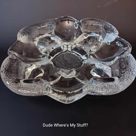 ORREFORS SWEDEN HEAVY CRYSTAL CANDLE HOLDER - designed by Lars HellsteN - 1980'S - Picture 2 of 5